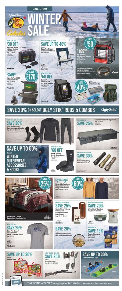 Bass Pro Shops Flyer January 9 to 29