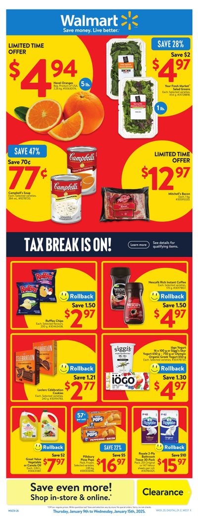 Walmart (West) Flyer January 9 to 15