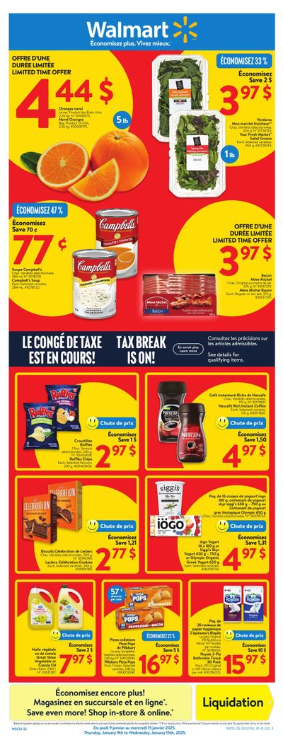 Walmart (QC) Flyer January 9 to 15 Walmart (QC) Flyer January 9 to 15
