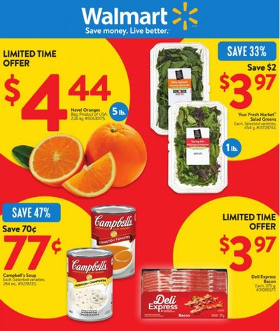 Walmart Canada: 5 Lbs Navel Oranges $4.44, Campbell’s Condensed Soup 77 Cents + More Flyer Deals