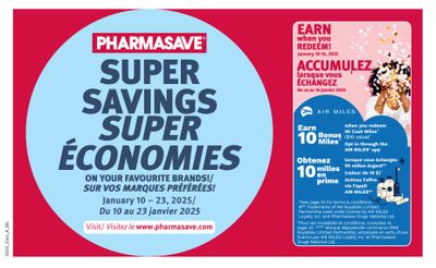 Pharmasave (NB) Super Savings Flyer January 10 to 23