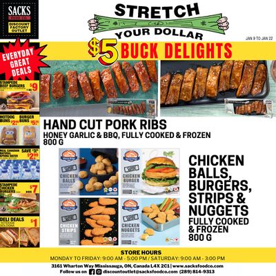 Sacks Food Co. Flyer January 9 to 22