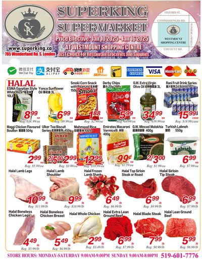 Superking Supermarket (London) Flyer January 10 to 16