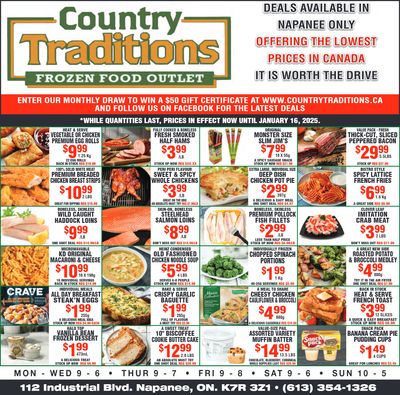 Country Traditions Flyer January 9 to 16