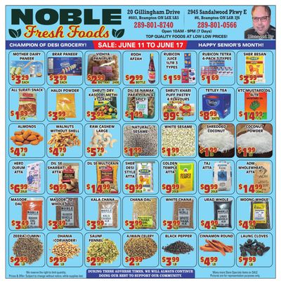Noble Fresh Foods Flyer June 11 to 17