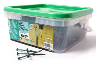 Hillman Square Drive Deck Screw, Green, #8 x 3-in, 1000-pk For $24.99 At Canadian Tire Canada