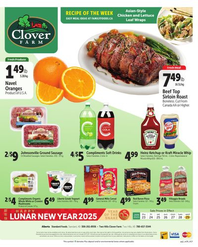 Clover Farm (West) Flyer January 16 to 22
