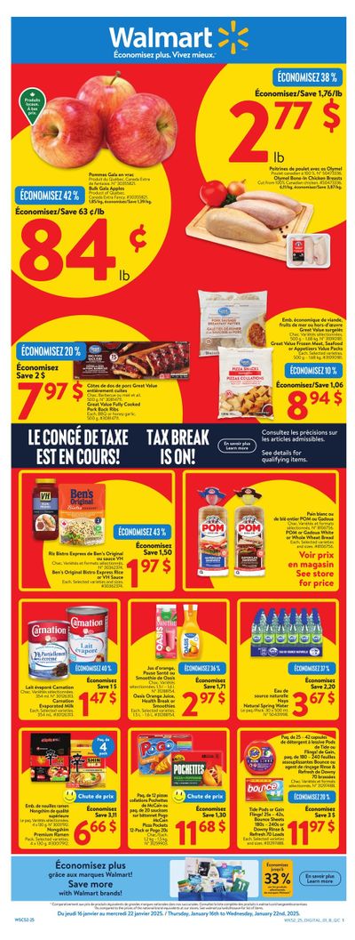 Walmart (QC) Flyer January 16 to 22