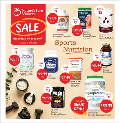 Nature's Fare Markets Flyer January 16 to 29
