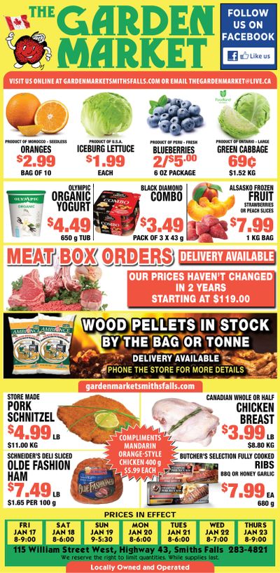 The Garden Market Flyer January 17 to 23