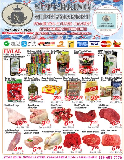 Superking Supermarket (London) Flyer January 17 to 23