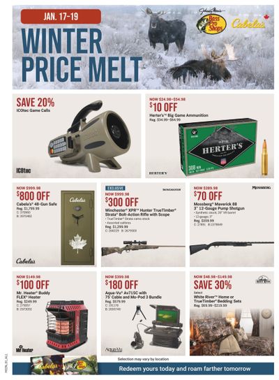 Bass Pro Shops Flyer January 17 to 19