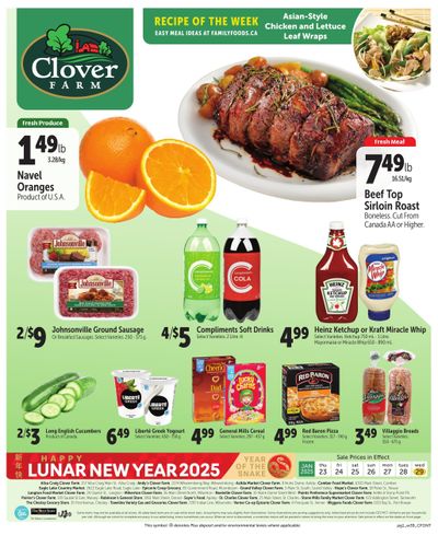 Clover Farm (ON) Flyer January 23 to 29