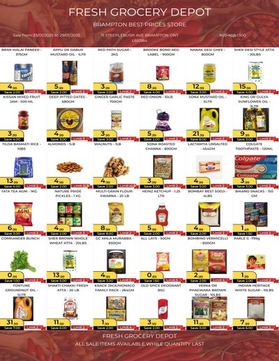 Fresh Grocery Depot Flyer January 23 to 29 Fresh Grocery Depot Flyer January 23 to 29