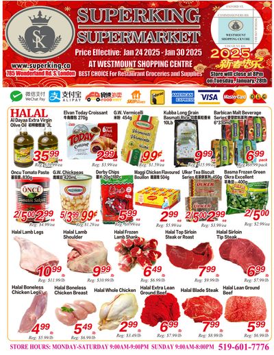 Superking Supermarket (London) Flyer January 24 to 30