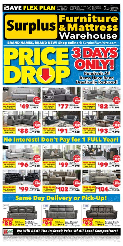 Surplus Furniture & Mattress Warehouse (Sydney) Flyer January 27 to February 2