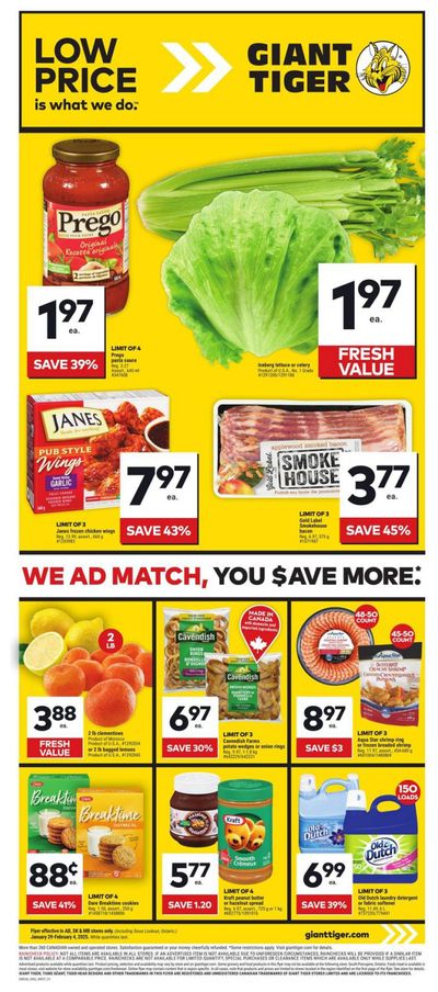 Giant Tiger (West) Flyer January 29 to February 4