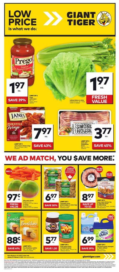 Giant Tiger (Atlantic) Flyer January 29 to February 4
