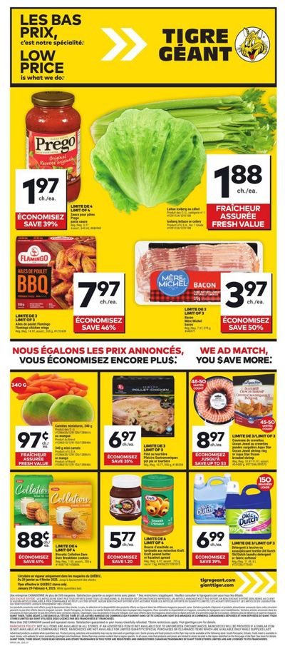 Tigre Géant Flyer January 29 to February 4