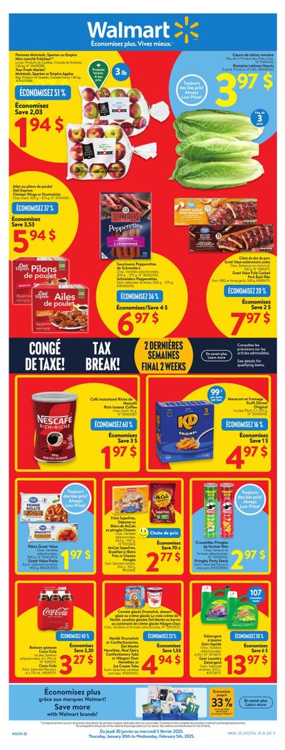 Walmart (QC) Flyer January 30 to February 5