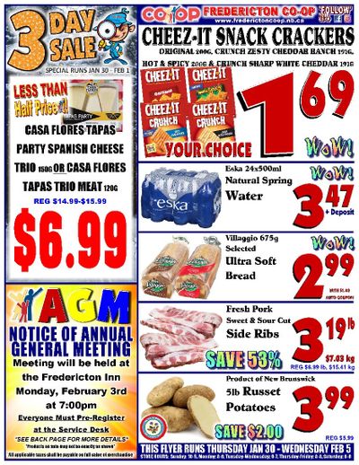 Fredericton Co-op Flyer January 30 to February 5