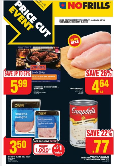 No Frills Ontario Flyer Deals January 30th – February 5th