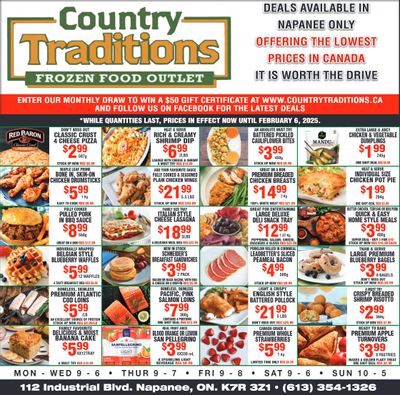 Country Traditions Flyer January 30 to February 6
