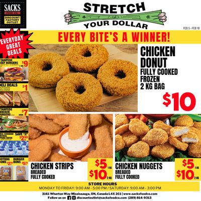 Sacks Food Co. Flyer February 5 to 18