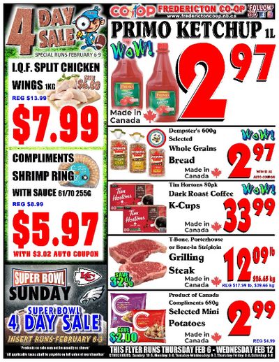 Fredericton Co-op Flyer February 6 to 12