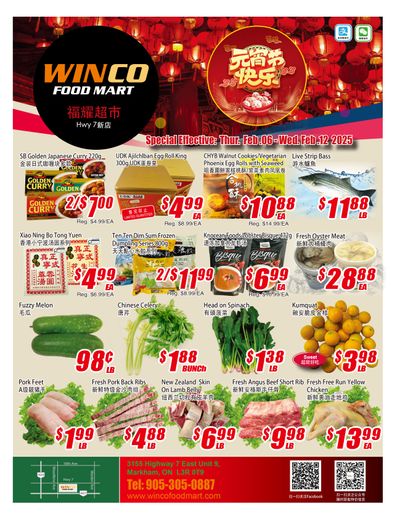 WinCo Food Mart (HWY 7) Flyer February 6 to 12