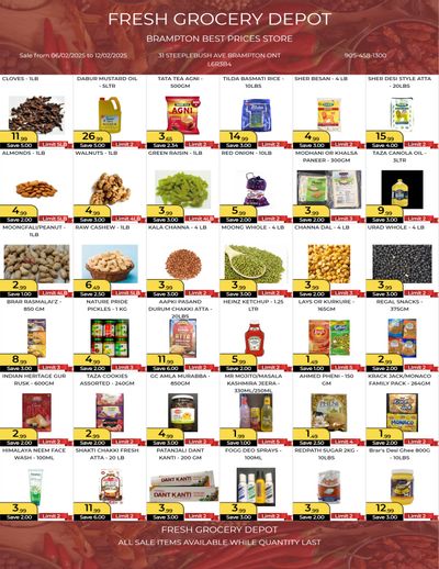 Fresh Grocery Depot Flyer February 6 to 12
