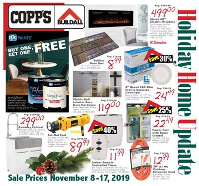 COPP's Buildall Flyer November 8 to 17