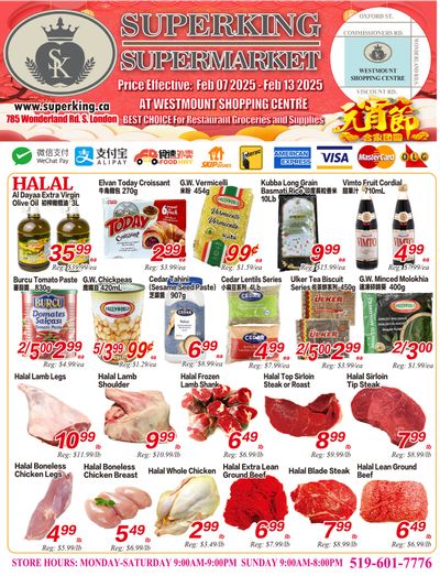 Superking Supermarket (London) Flyer February 7 to 13