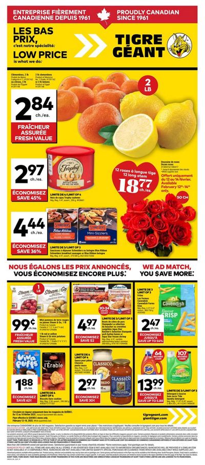 Tigre Géant Flyer February 12 to 18