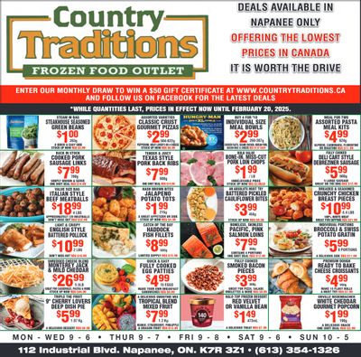 Country Traditions Flyer February 13 to 20
