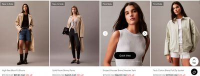 Calvin Klein Canada Sale: Save up to 50% off Sitewide + Extra 20% off your Purchase + up to 70% off Sale