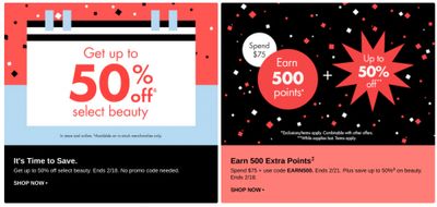 Sephora Canada Deals: Save up to 50% Off on Select Beauty + Spend $75 to Earn 500 Points