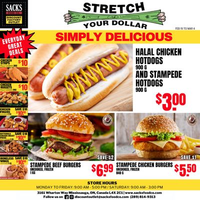 Sacks Food Co. Flyer February 19 to March 4