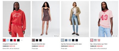 Gap Canada The Biggest Little Online Sale: Save 40% Off All Kids’ & Baby Styles + 50% off Adult Styles + Extra 50% off Sale