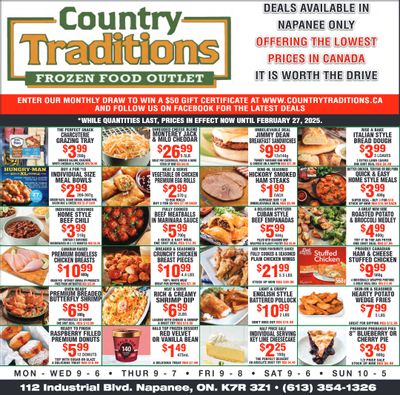 Country Traditions Flyer February 20 to 27