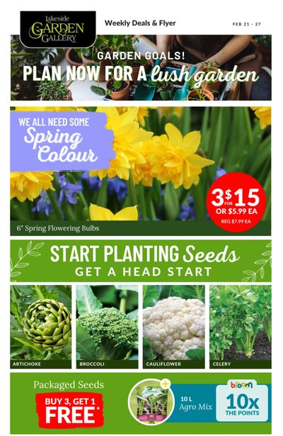 Lakeside Garden Gallery Flyer February 21 to 27 Lakeside Garden Gallery Flyer February 21 to 27