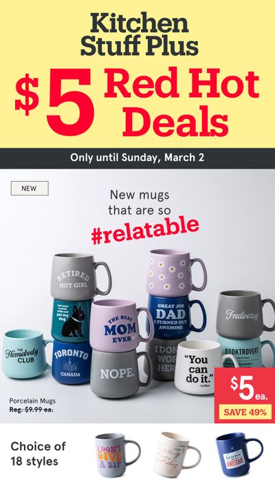 Kitchen Stuff Plus Red Hot Deals Flyer February 24 to March 2