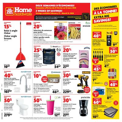Home Hardware (QC) Flyer February 27 to March 12 Home Hardware (QC) Flyer February 27 to March 12