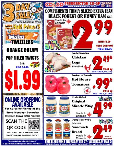 Fredericton Co-op Flyer February 27 to March 5