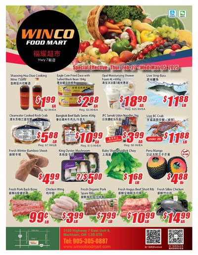 WinCo Food Mart (HWY 7) Flyer February 27 to March 5