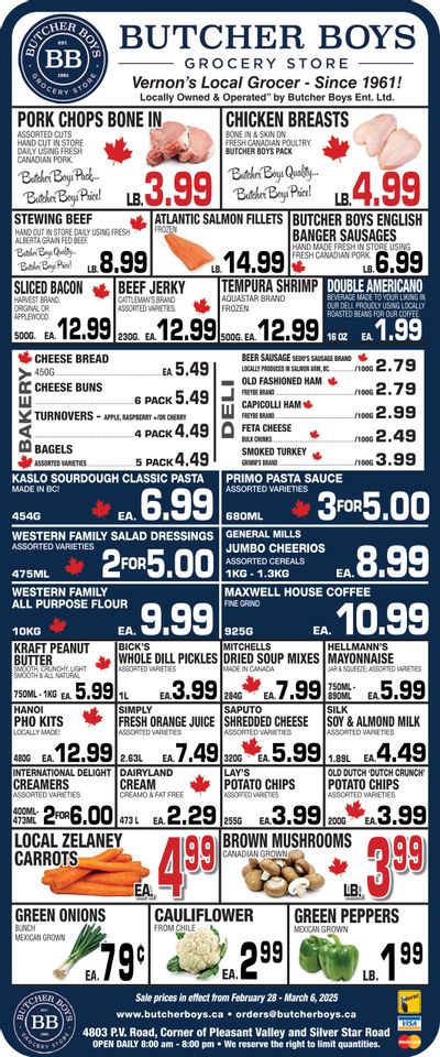 Butcher Boys Grocery Store Flyer February 28 to March 6