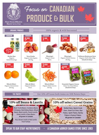 The Big Carrot Flyer March 1 to 31