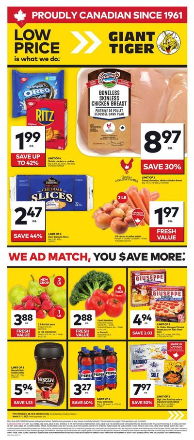 Giant Tiger (West) Flyer March 5 to 11
