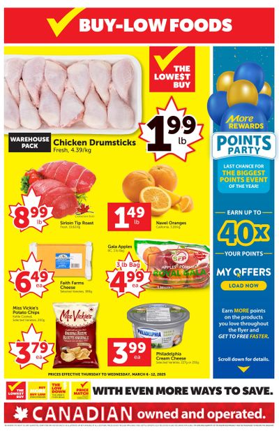 Buy-Low Foods Flyer March 6 to 12