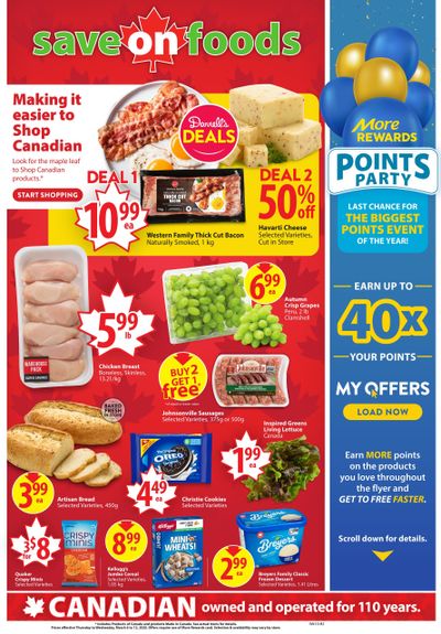 Save On Foods (AB) Flyer March 6 to 12